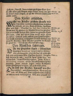 Von Kloster gelübden.