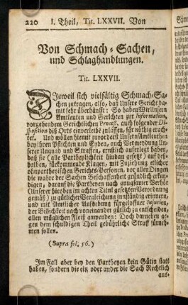 220-229, Titulus LXXVII - LXXIX