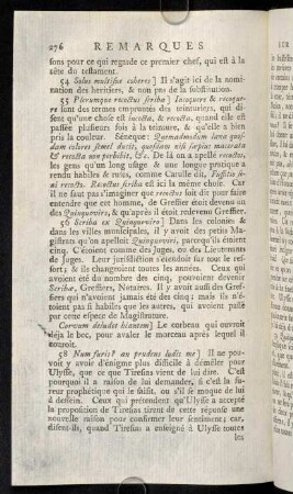 276-289, Remarques; Notes
