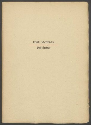 Post-Antiqua, Post-Fraktur, Probe Nr. 329