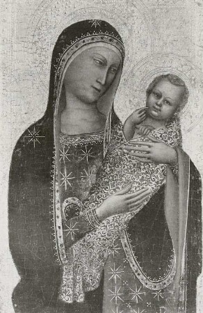 Maria mit dem Kinde in Halbfigur