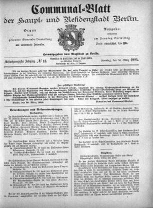 1884,13: No. 13, 30. März 1884