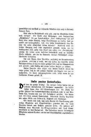 Unser zweiter Ferienkursus
