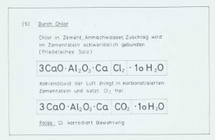 Gefügezerstörung, durch Chlor