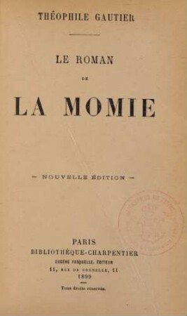 Le roman de la momie