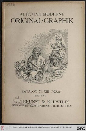 Nr. 13: Katalog / Gutekunst & Klipstein