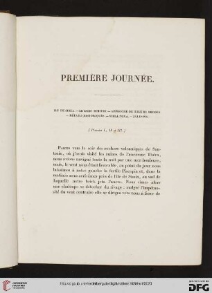 Première journée