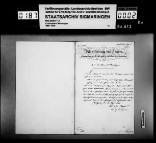 Einverleibung der bisher exemten Realitäten der katholischen Pfarrei Eglingen