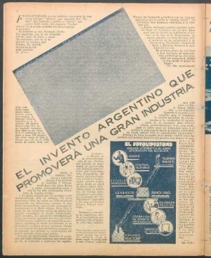 El invento argentino que promoverá una gran industria : Nota por Benigno Herrero Almada