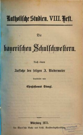 Die bayerischen Schulschwestern