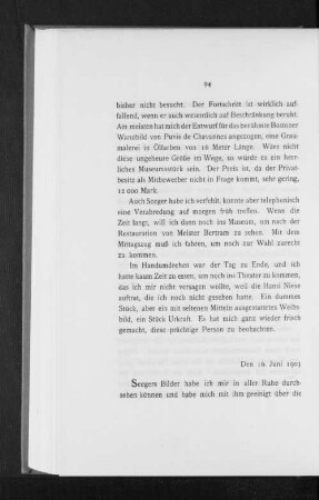 Den 16. Juni 1903