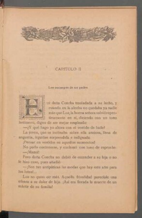 Capítulo II - Los encargos de un padre