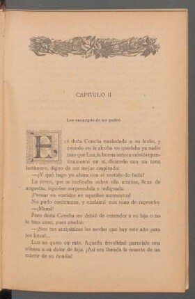 Capítulo II - Los encargos de un padre