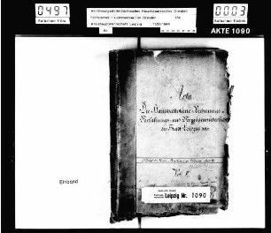 Haushaltspläne, Verfassungs- und Vermögensübersichten von Leipzig, Bd. 05