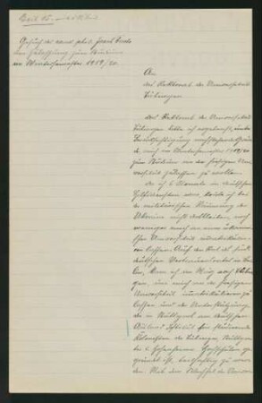 Gesuch des cand. phil. 8.7.1919