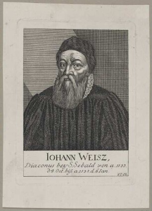 Bildnis des Iohann Weisz