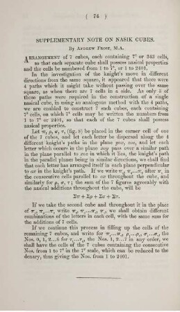 Supplementary note on nasik cubes.