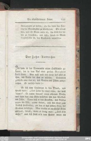 Der Zahn-Ausreißer.