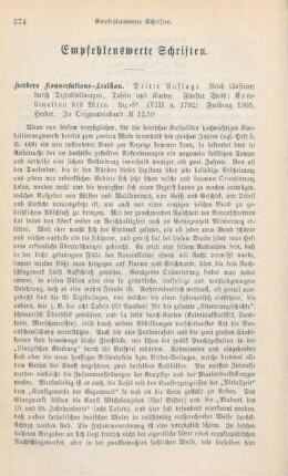 574-587 Empfehlenswerthe Schriften