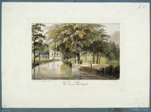Landschaft mit Weißeritz bei Potschappel (Freital) im Plauenschen Grund
