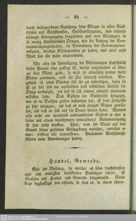 Handel, Gewerbe