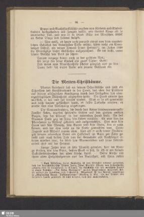 Die Metten-Christbäume