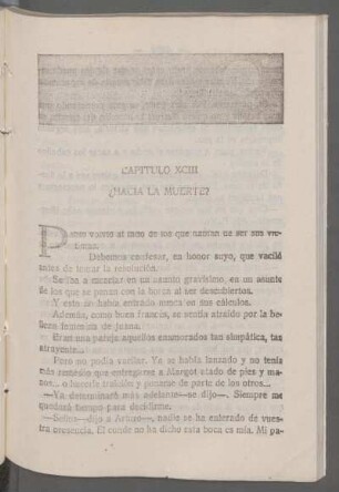 Capítulo XCIII - ¿Hacia la muerte?
