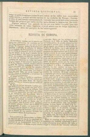 Revista de Europa.