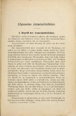Lehrbuch der Arzneimittellehre und Arzneiverordnungslehre : unter besonderer Berücksichtigung der deutschen und österreichischen Pharmakopoe
