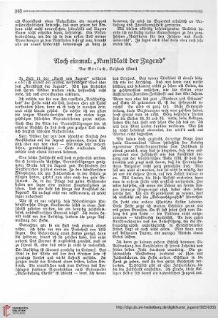 N.F. 5.1925: Noch einmal: ''Kunstblatt der Jugend''