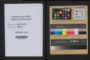 Entnazifizierung Leo Janssen , geb. 06.05.1907 (Elektromeister)