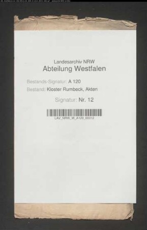Nachlaß aufgelaufener Zinsen für Wilhelm Klöckener genannt Trippe zu Sundern.