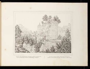 Heidelberger Schloss, der Gesprengte Turm von Osten