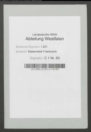 Kapitalien- und Güterbestand der Kapuziner in Gemen.
