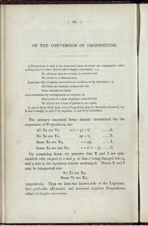 Of the conversion of propositions