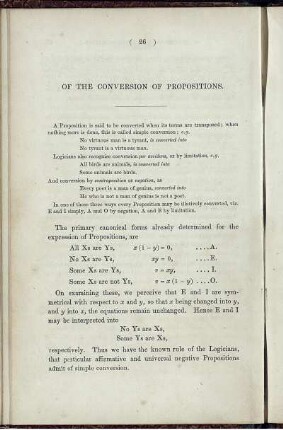 Of the conversion of propositions