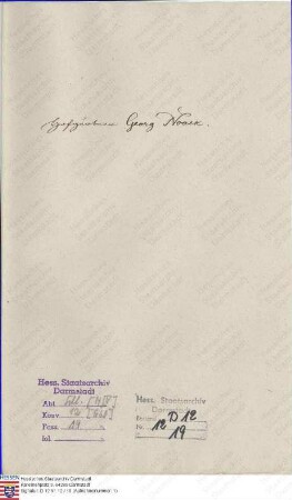 Garten, Georg Noack, Hofgärtner in Bessungen