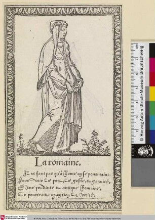 La romaine [Recueil de la diversité des habits, Kleidung einer Römerin]