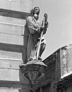 Statue eines Pilgers Skulptur