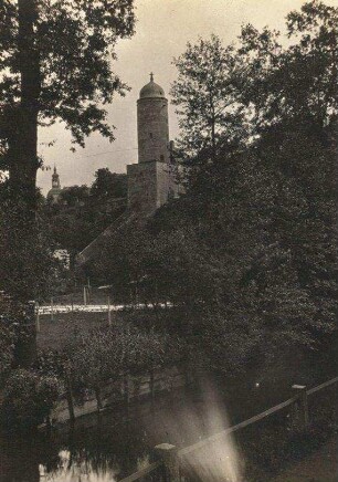 Bautzen. Neutor über die Spree von Südwest