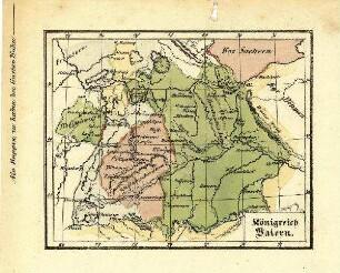 Landkarte - Königreich Bayern