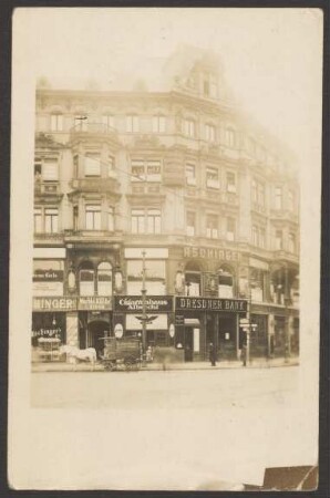 Ansichtskarte Geschäfte im „Aschinger-Haus“, Oranienstraße 145-146