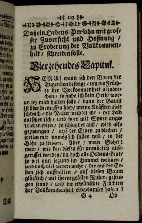 Vierzehendes Capitul.