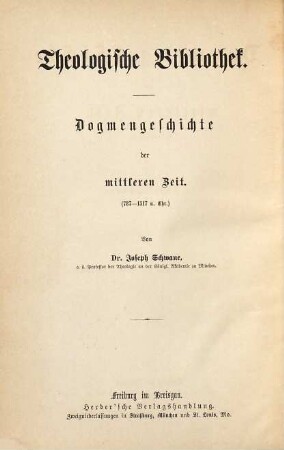 Dogmengeschichte, 3