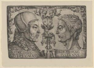 Doppelbildnis des Leo Decimvs und Ivlianvs Medices
