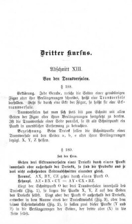 Dritter Kursus.
