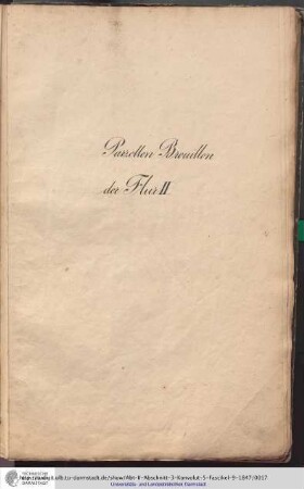 Parzellen-Brouillon Heusenstamm Flur II