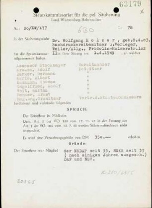 Holzer, Wolfgang