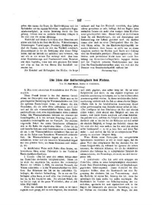 Die Idee der Selbsttätigkeit bei Fichte : (Fortsetzung)
