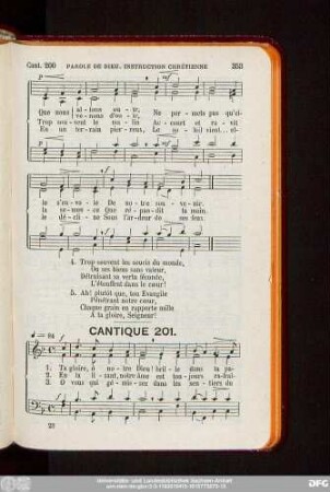 Cantique 201.